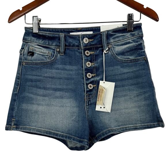 KanCan High Rise Button Fly Shorts Size 26 NWT - Picture 2 of 8